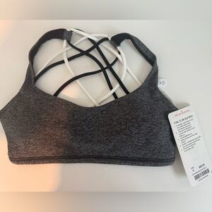 NWT lululemon athletica Gray Free to Be Wild Sports Bra